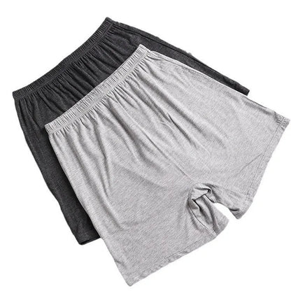 Solid colour men's modal boxers on a white background, showing the high-waist design.