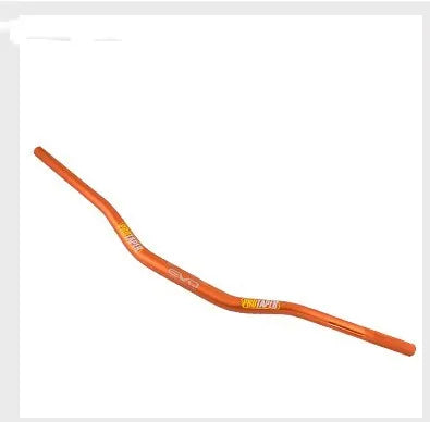 Aluminium alloy scrambling motorcycle handlebar, 28mm diameter, 80cm wide, 10cm rise, in EVO orange finish.