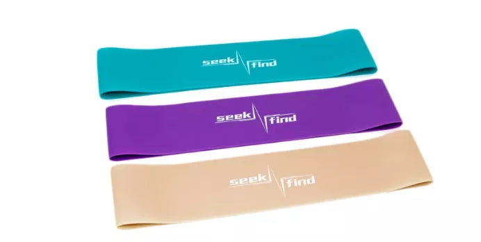 Durable rubber resistance bands for glutes, yoga, and pilates workouts in various colors