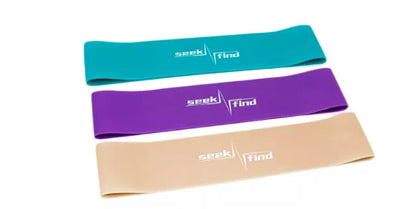 Durable rubber resistance bands for glutes, yoga, and pilates workouts in various colors