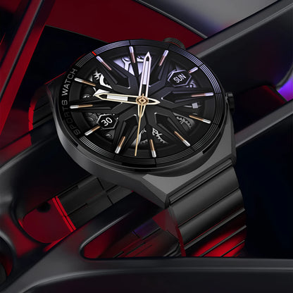 Large screen Bluetooth smart watch with 1.5-inch display showing interface