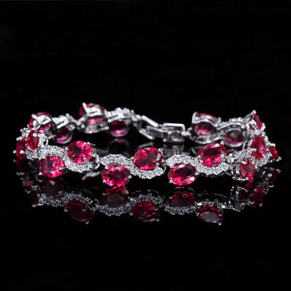 Copper-plated 18K gold electroplated zircon bracelet with micro inlay craftsmanship