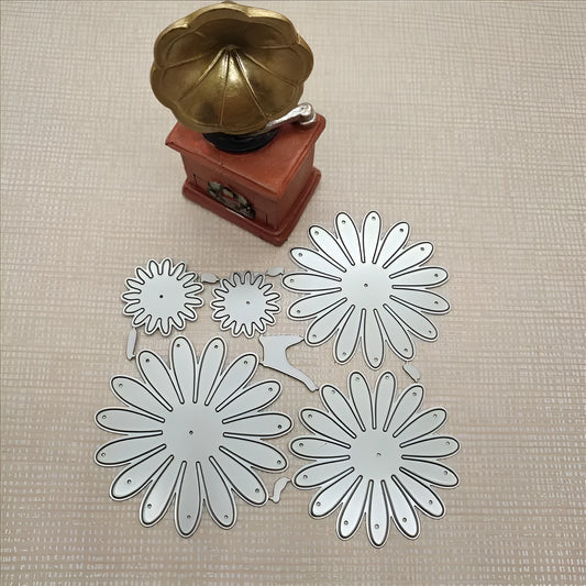 Silver high carbon steel cake cutting mould tool with floral pattern etching capability