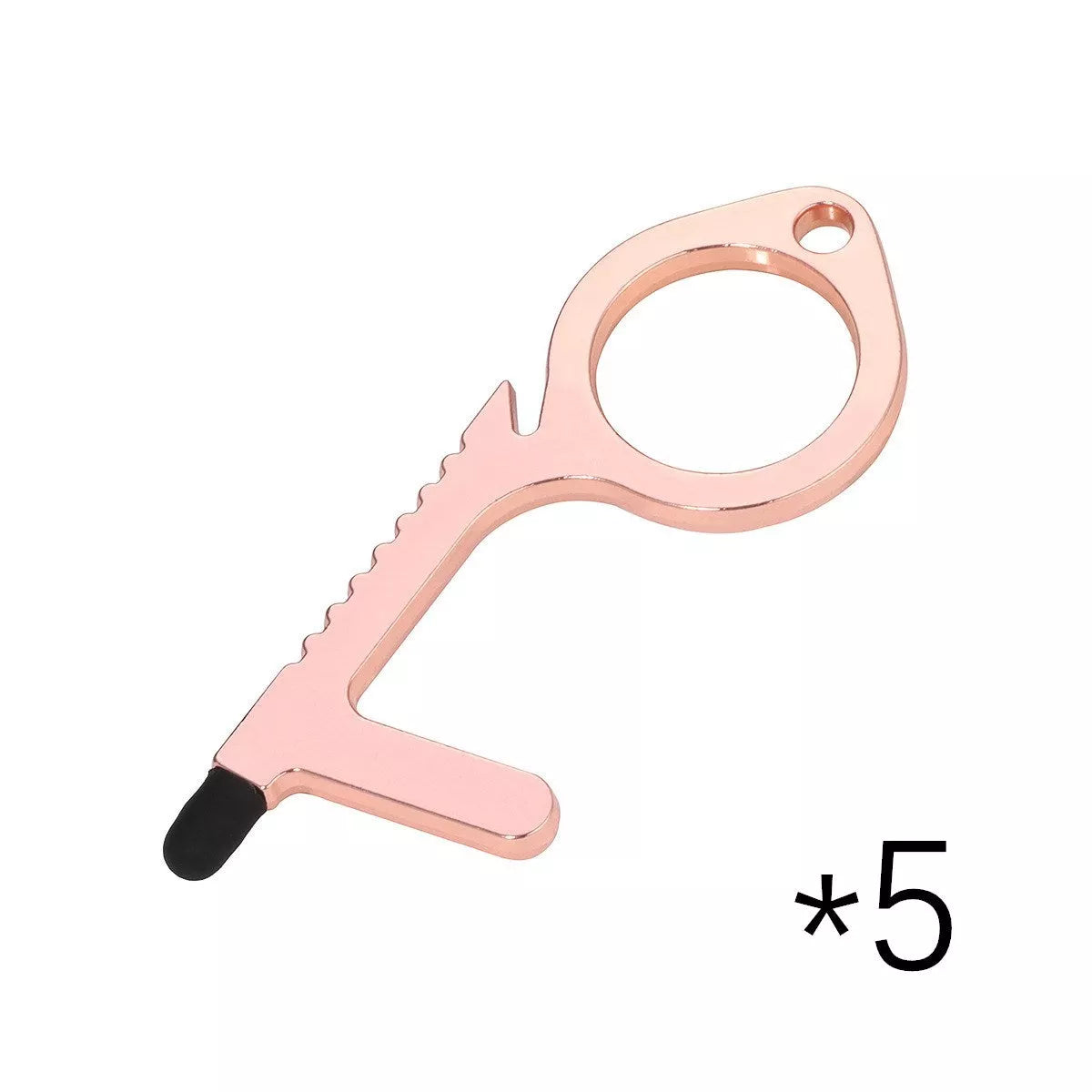 Alloy protective door opener keychain in various colors