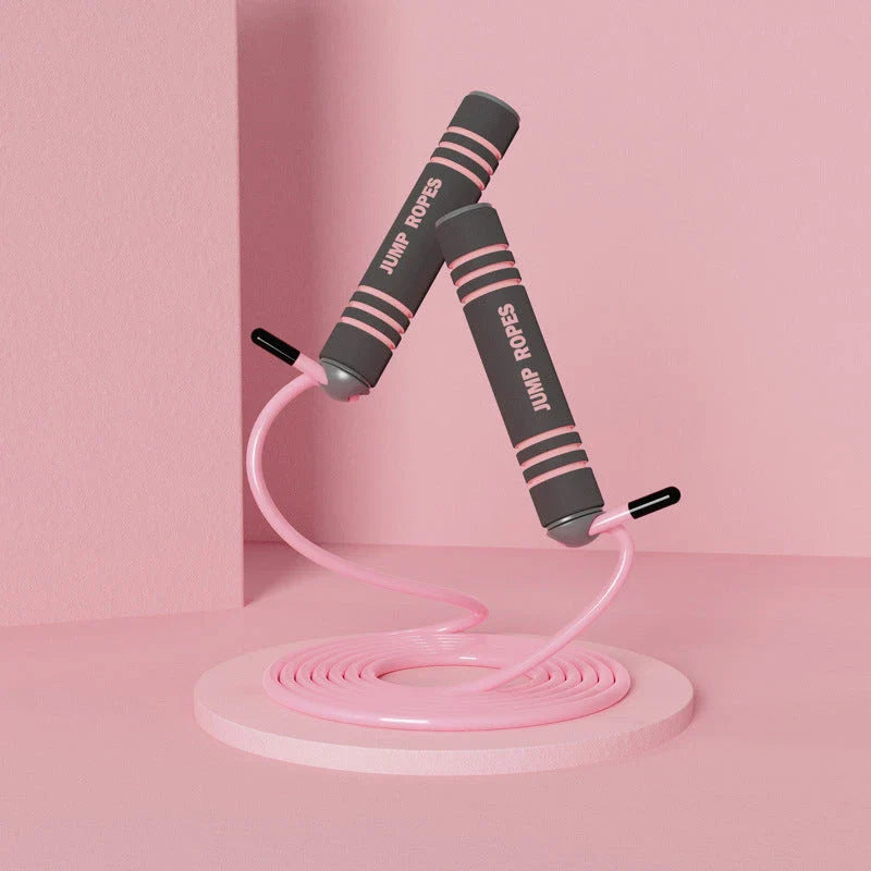 Adjustable jump rope with various color and style options, made with durable materials for an effective workout and weight loss.