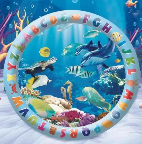 Cooling Pet Water Bed Cushion with vibrant designs for pets and children to enjoy refreshing relief from summer heat