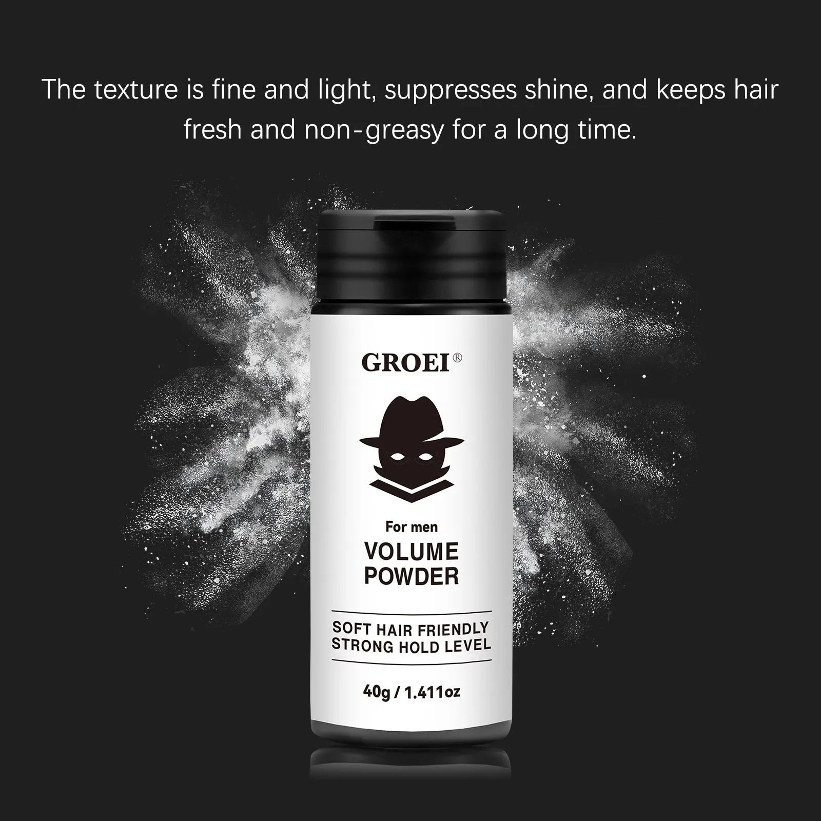 40g styling powder container for oil control and fluffy hair volume