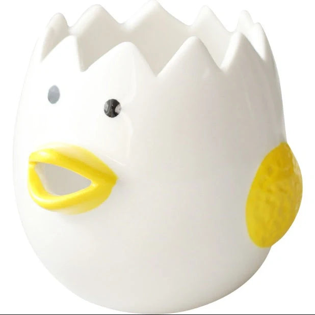 Hand-painted chicken ceramic egg white separator for kitchen use
