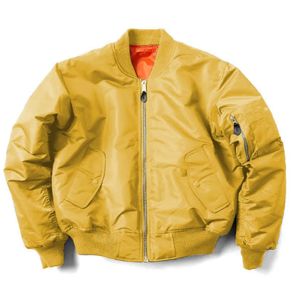 American Workwear Pilot cotton-padded jacket in army green with loose-fit design and double-sided wear-resistant nylon fabric
