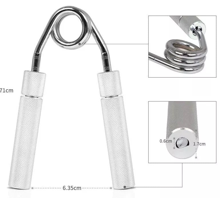 Adjustable Metal Grip with 5 resistance levels for strength training and rehabilitation