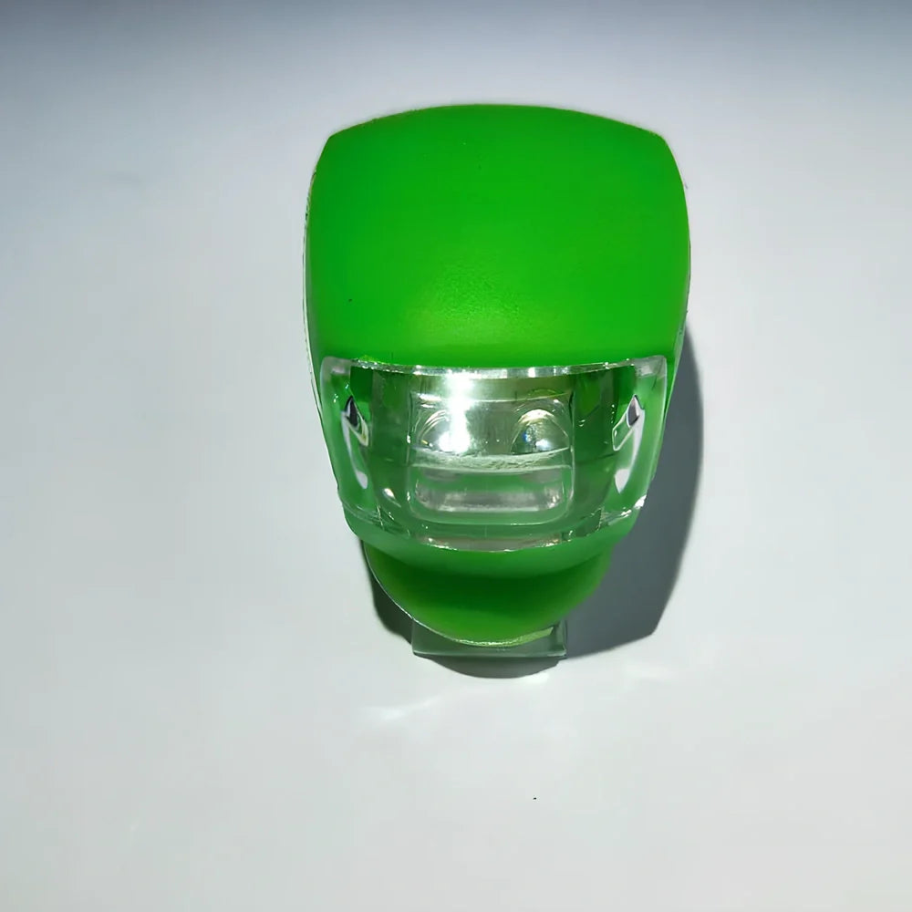 LED bike safety light with clip-on design and silicone body in multiple colours