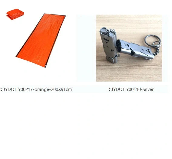 Orange First-aid Tent Insulation Mat reflecting sunlight, ready for emergency use