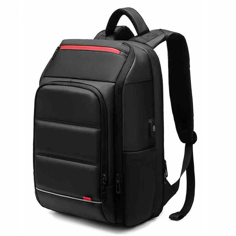 A sleek and versatile waterproof backpack with a USB charging port, perfect for the modern professional on the go.