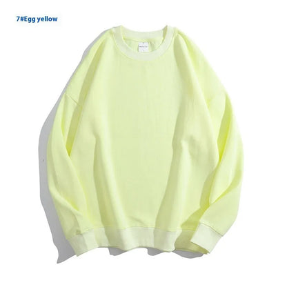 Cotton off-shoulder sweater in loose fit with long sleeves and round neck, available in multiple colours