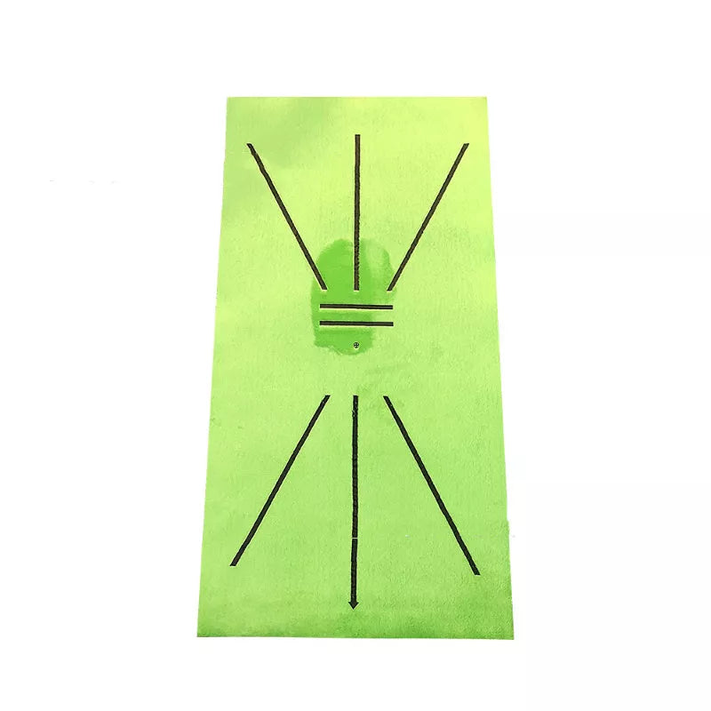 Golf Swing Mark Pad with rainbow balls for indoor practice