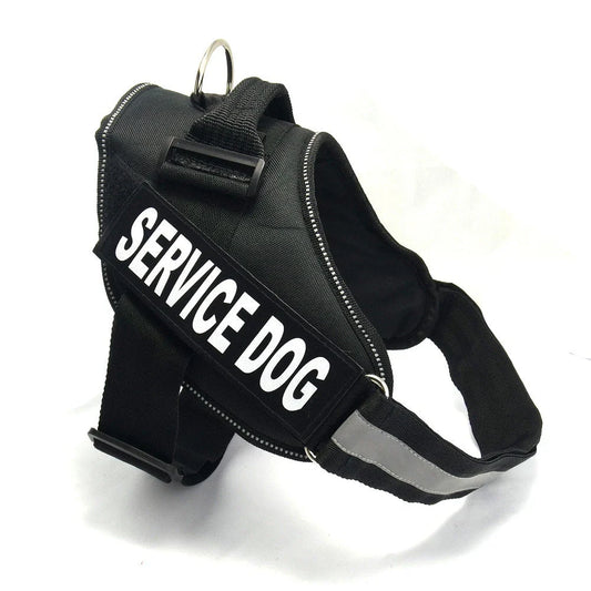 Durable nylon dog chest harness in a variety of sizes and colors for dogs of all shapes and sizes