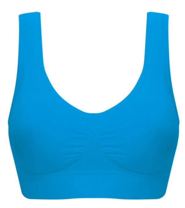 Women's seamless yoga tank top and sports bra in various colors for fitness and casual wear