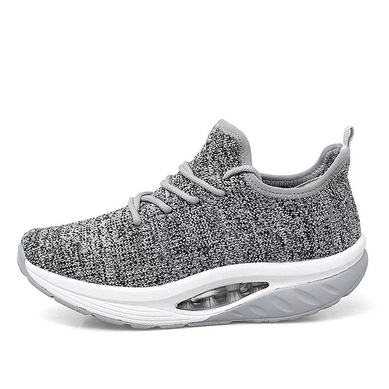 Women's breathable mesh sneakers with air cushion technology in various colors