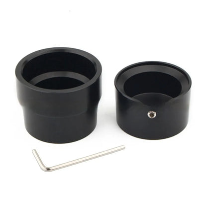 Black CNC aluminium front and rear axle decorative cap covers for Harley Davidson Sportster motorcycles.