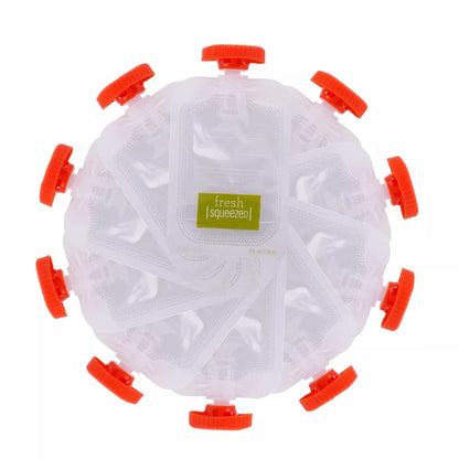 10pcs disposable baby food storage bags for juice and puree, safe and convenient