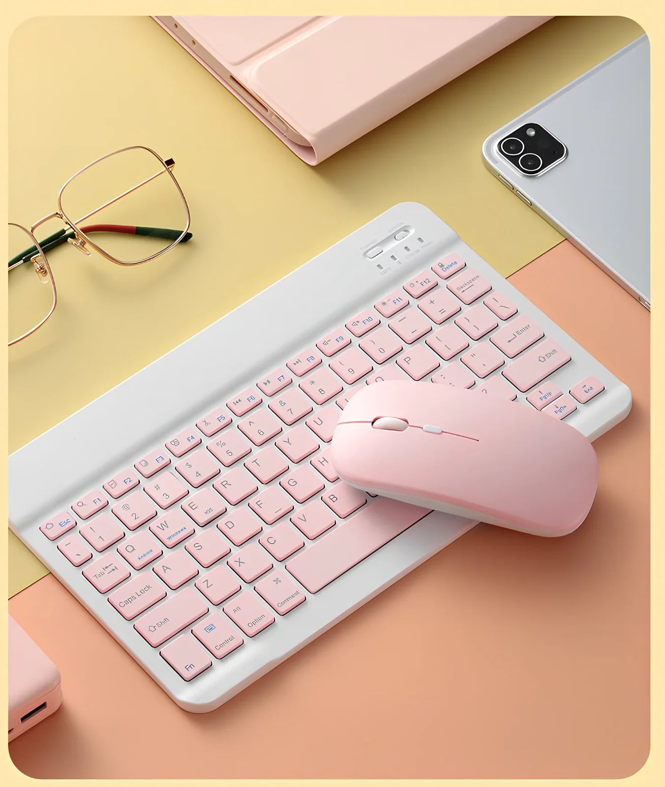 Dual-mode black wireless mouse with 1000dpi sensor, 5m range, and USB receiver for laptops