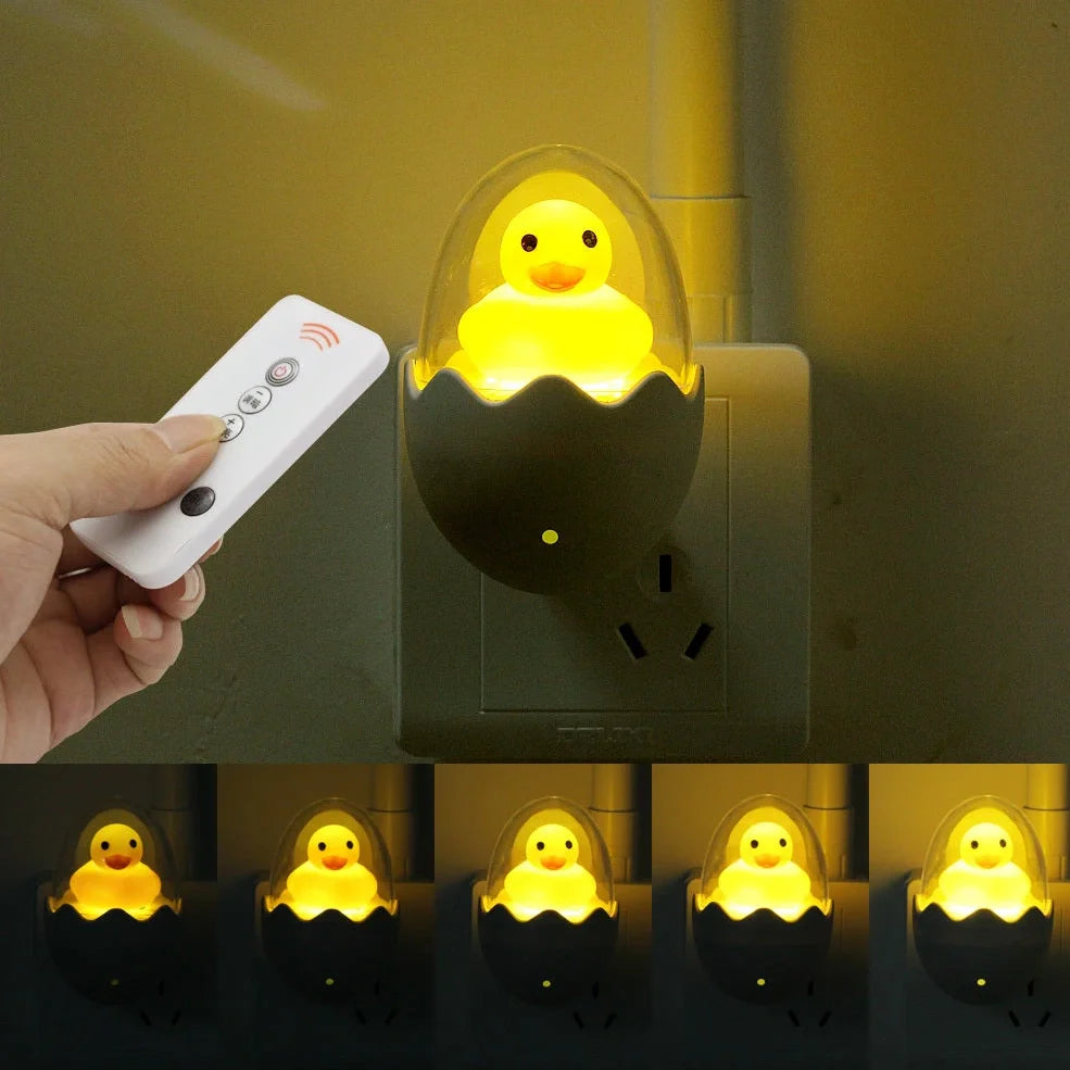 LED sensor night light with automatic darkness activation and compact 8cm design