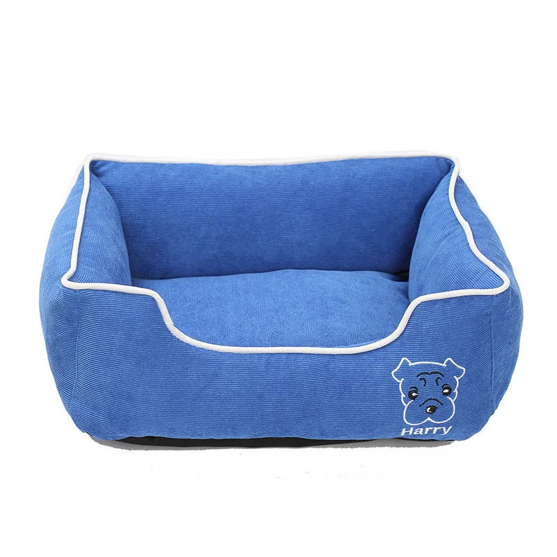 Bite resistant corduroy pet kennel in various colors and sizes