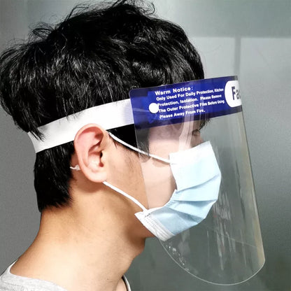 Disposable protective mask with anti-fog and sweat absorption features for clear vision and comfort