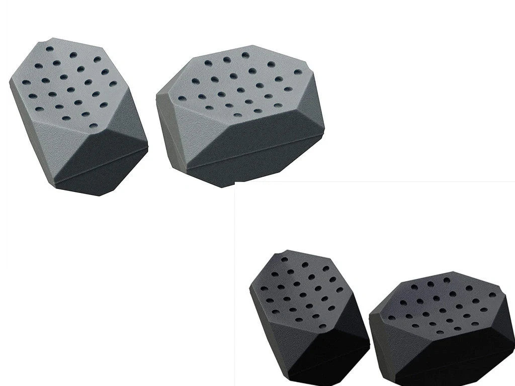 Compact Jaw Training Device in grey, black, and white, made from safe food-grade silicone for daily facial muscle training.