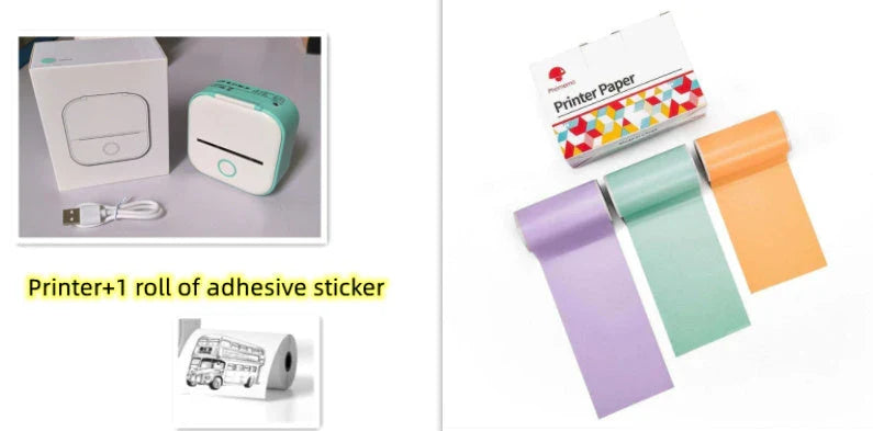 Portable Thermal Label Printer with Bluetooth Connectivity for Home, Office, and Small Business Organization