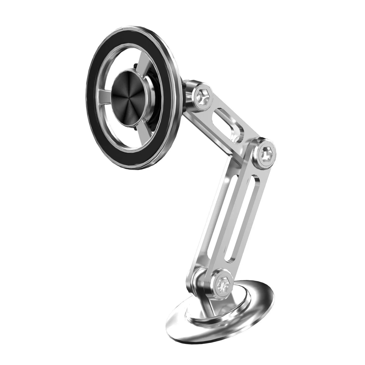 All-metal magnetic car phone holder in four colour options with magnetic rings