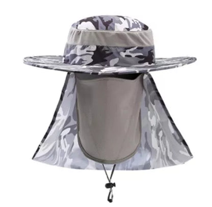 Fisherman's hat with full sun, water, and UV protection in various colors