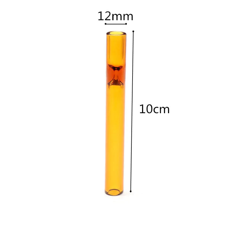 Clear glass telescopic suction nozzle pipe for aromatherapy diffusers in transparent pink colour