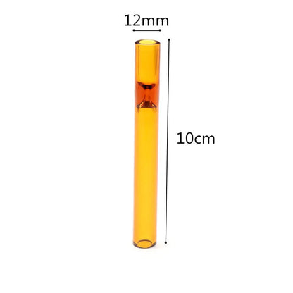 Clear glass telescopic suction nozzle pipe for aromatherapy diffusers in transparent pink colour