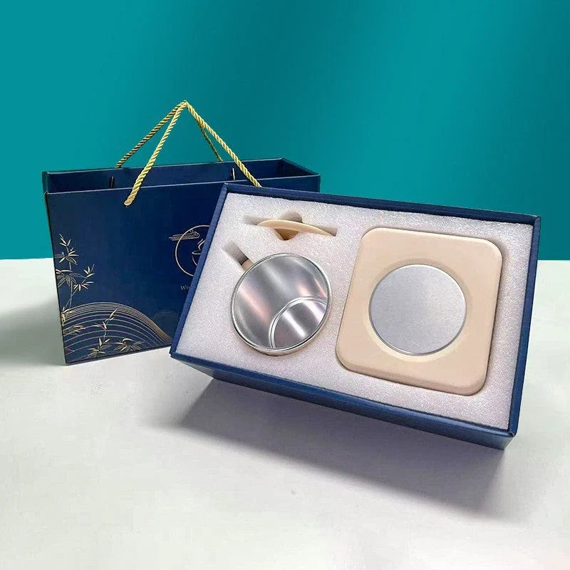 Rapid cooling and heating portable coffee and beverage cup with car adapter in various colors and styles