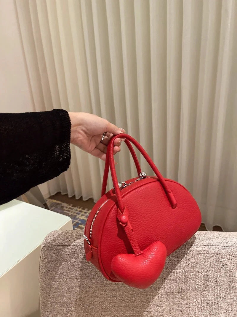 2024 Women's Luxury Designer Heart Crossbody Bag in various colors