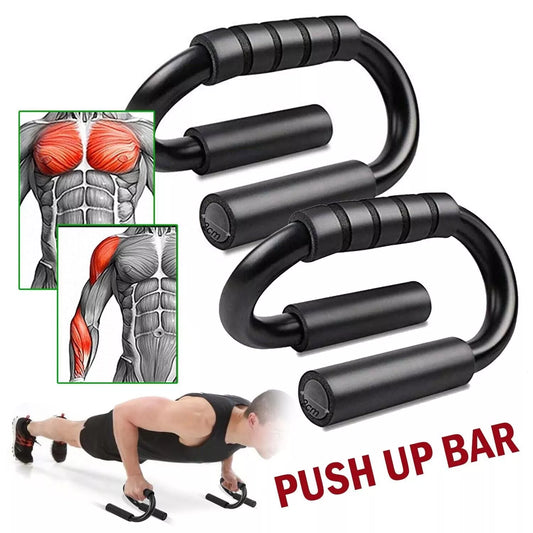 S-type Push-up Bracket in black for enhanced fitness training