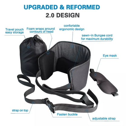 Neck Hammock Neck Stretcher in black grey for pain relief and mobility improvement