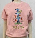 Kids' comfortable short sleeve shirts in green and pink, perfect for any occasion.