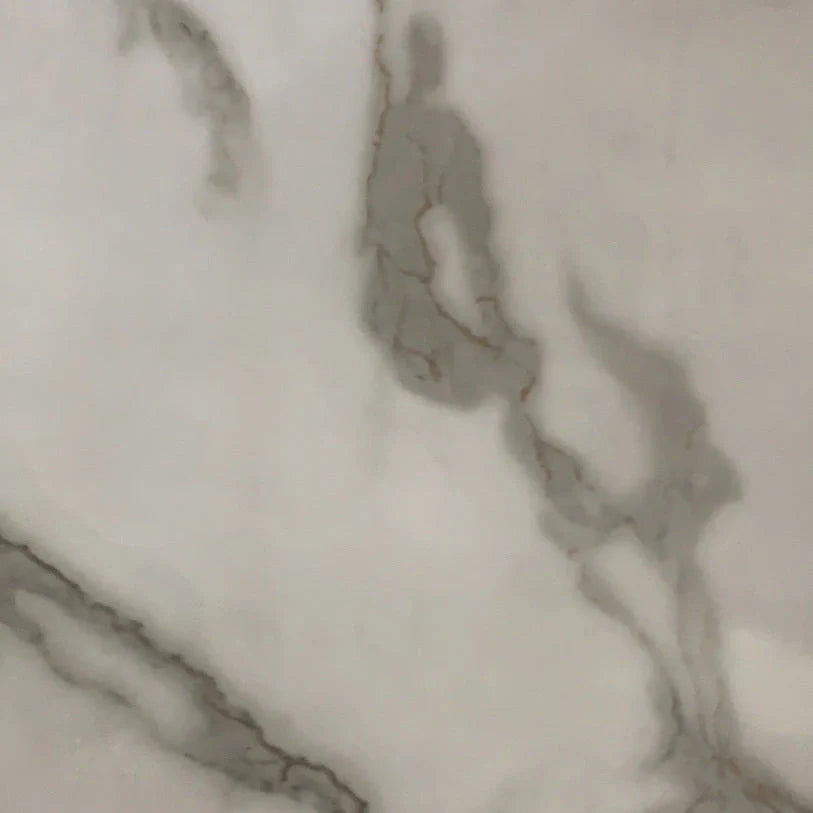 Premium peel-and-stick marble-look wall panels in various colors and sizes for kitchen and bathroom renovations