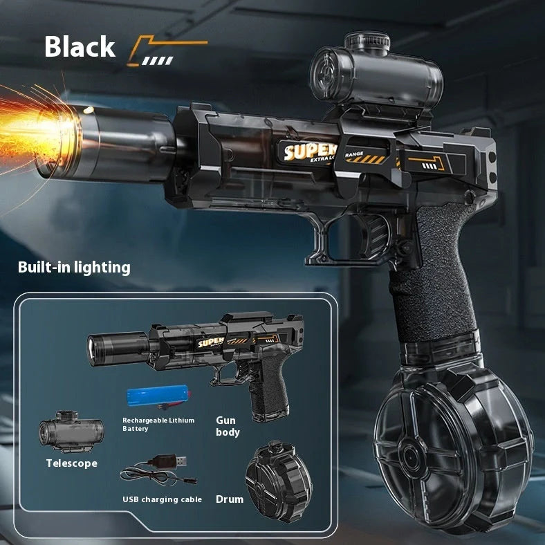 Ice Mouse electric water gun toy with 500ml water tank and high-speed firing system