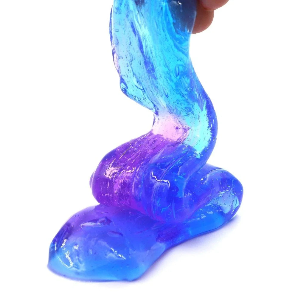 Vibrant Gradient Crystal Slime for creative play and stress relief