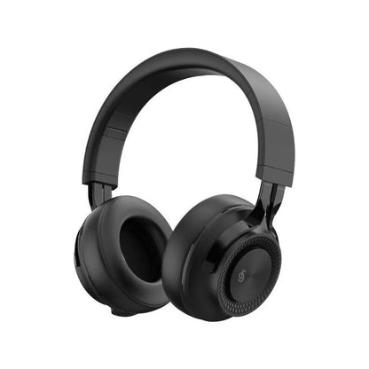 Sports wireless Bluetooth headset showing four colour options with power display and call functionality