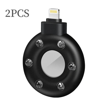 Anti-sneak camera detector with USB charging port and plastic housing in black colour option