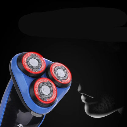 4-in-1 electric shaver for men with triple blade, rechargeable trimmer