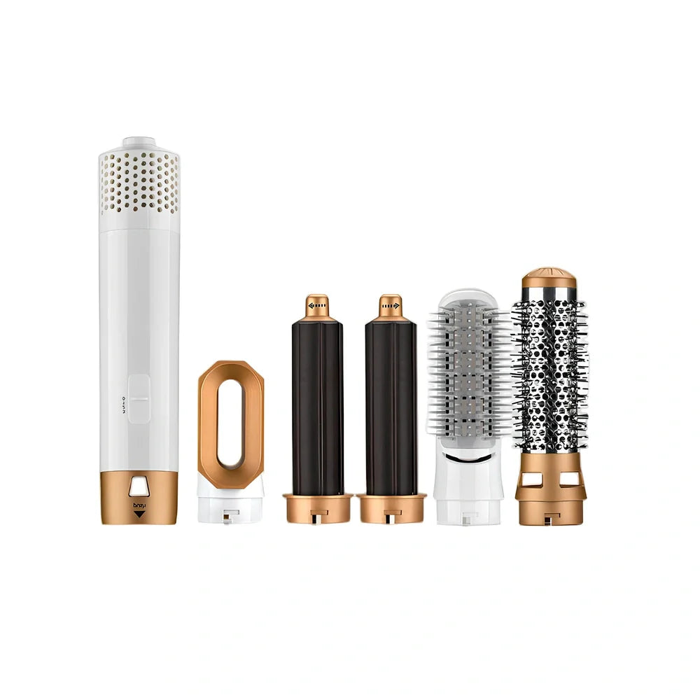 Multifunctional hot air curling iron in six colours with constant temperature technology and UK electrical compatibility