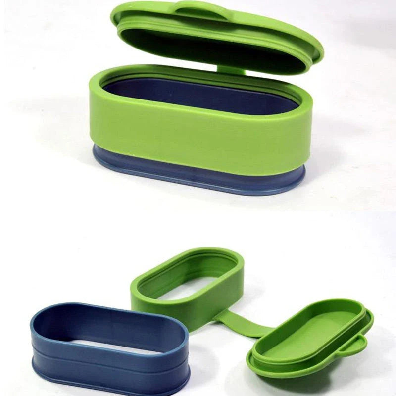 Set of versatile food sealing clips in green and orange colors, designed to keep snacks and breads fresh for months