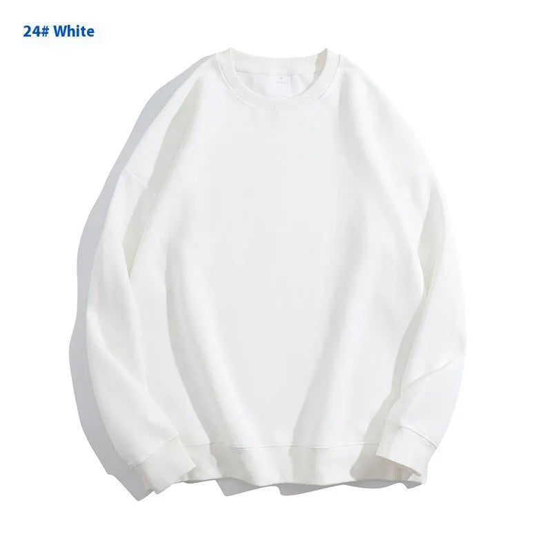 Cotton off-shoulder sweater in loose fit with long sleeves and round neck, available in multiple colours
