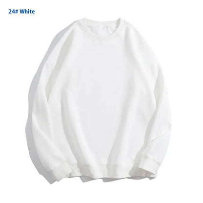 Cotton off-shoulder sweater in loose fit with long sleeves and round neck, available in multiple colours