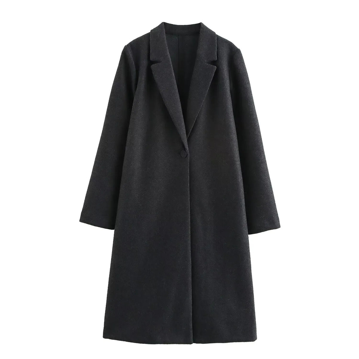 Women's long sleeve polyester jacket in solid colour, regular fit, sizes XS to L
